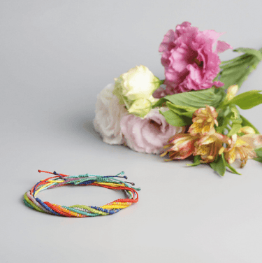 Handmade Miyuki Seed Bead RAINBOW Riot 7 pc Friendship bracelet Set